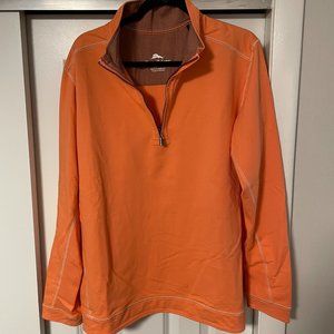 Tommy Bahama Orange Quarter-Zip